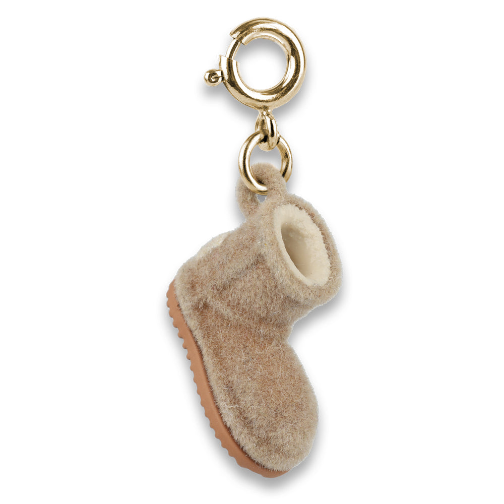 Gold Furry Bootie Charm - charmit.com