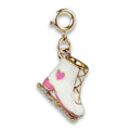 Gold Glitter Ice Skate Charm - charmit.com