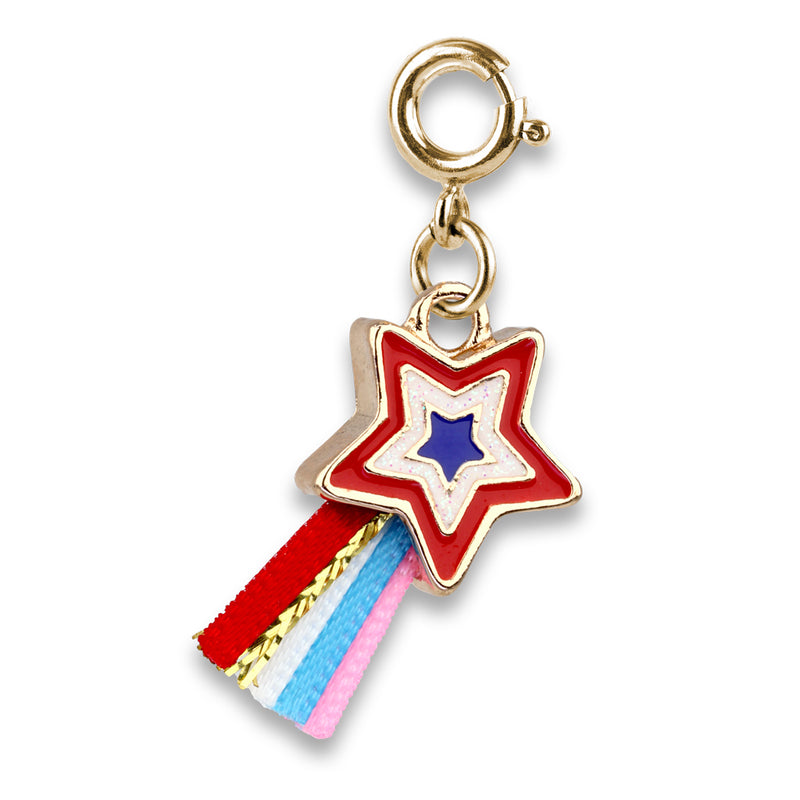 CHARM IT! Gold Patriotic Shooting Star Charm - charmit.com