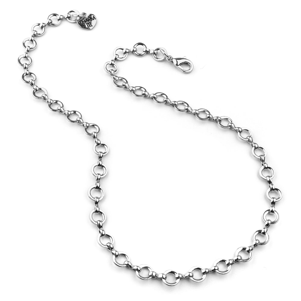 CHARM IT! Silver Chain Choker Necklace - charmit.com