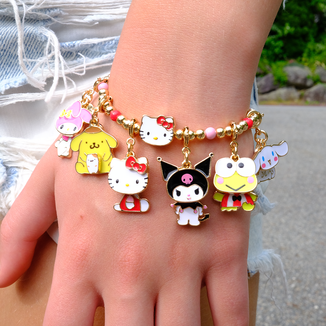 Gold Swivel Keroppi Charm