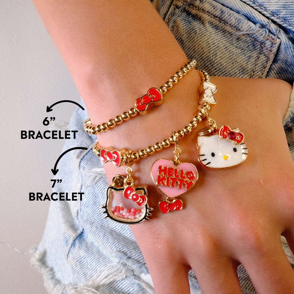 CHARM IT! Hello Kitty Bow Stretch Bead Charm Bracelet - charmit.com