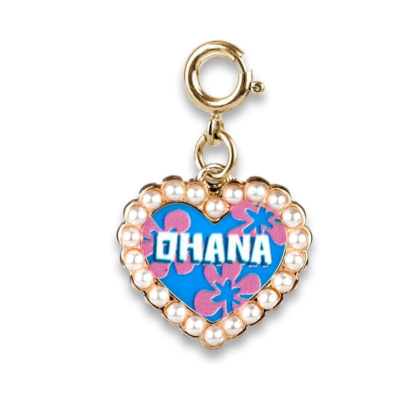 Gold Ohana Heart Charm - charmit.com