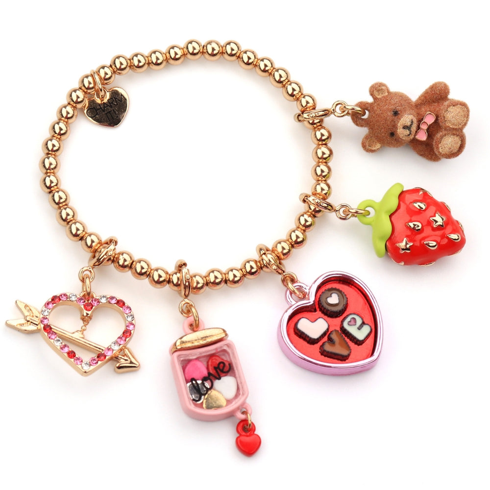 Gold Strawberry Charm