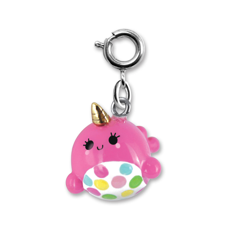 Pink Narwhal Charm - shopcharm-it