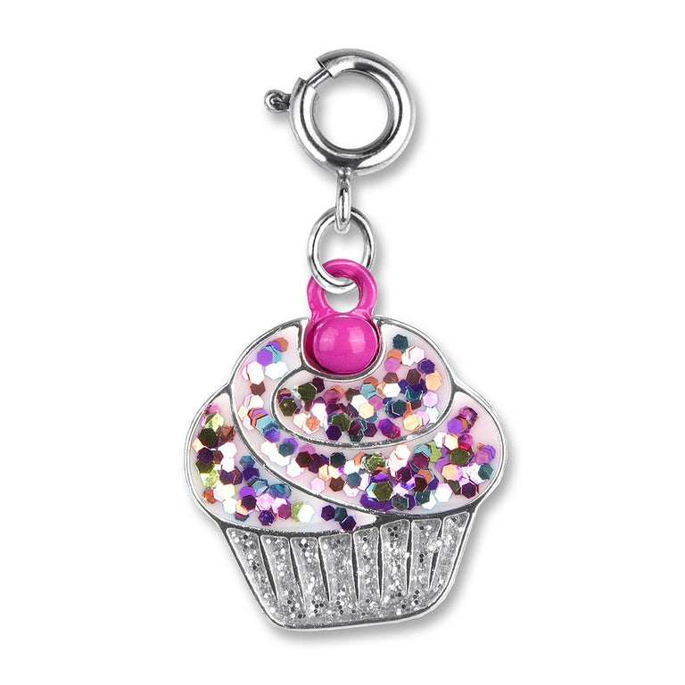 Glitter Cupcake Charm - shopcharm-it