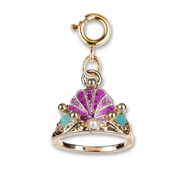 Gold Mermaid Tiara Charm - shopcharm-it