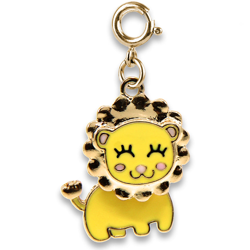 Gold Swivel Lion Charm - shopcharm-it