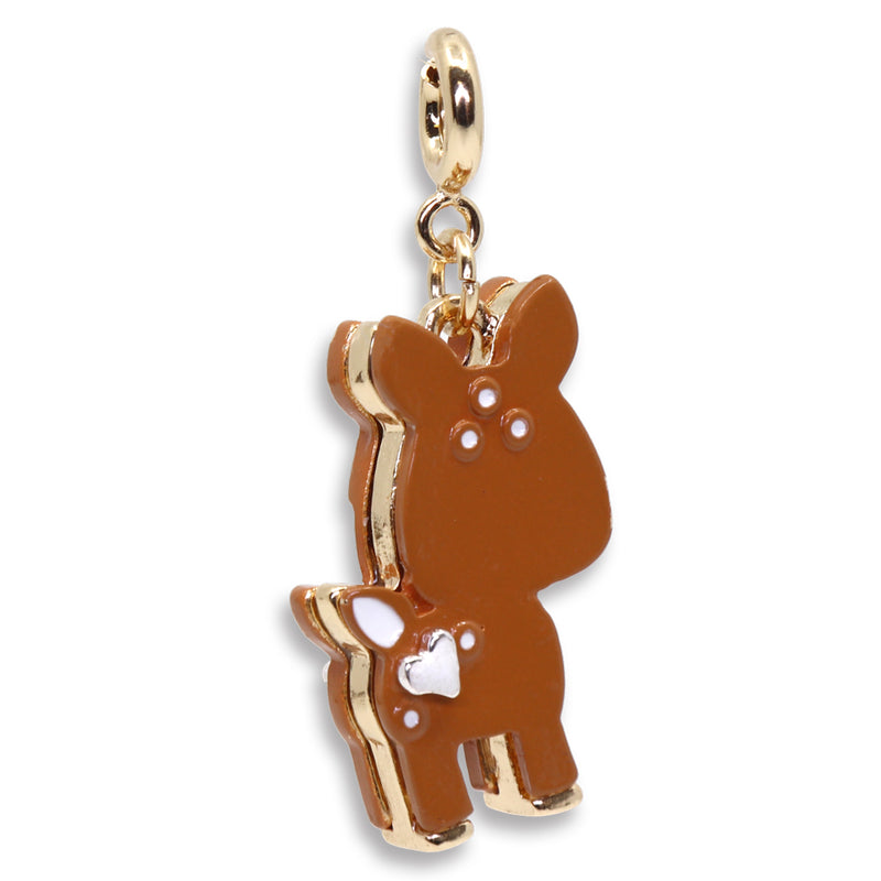 Gold Fawn Charm - shopcharm-it