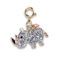 Gold Glitter Rhino Charm - shopcharm-it