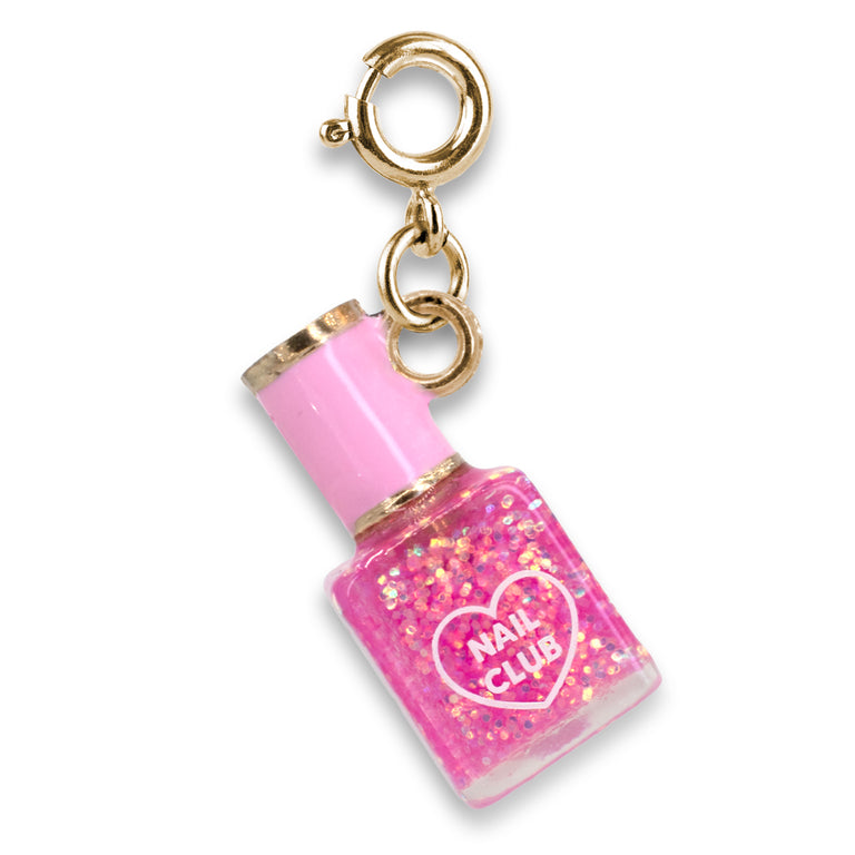 Gold Glitter Nail Polish Charm-charmit.com
