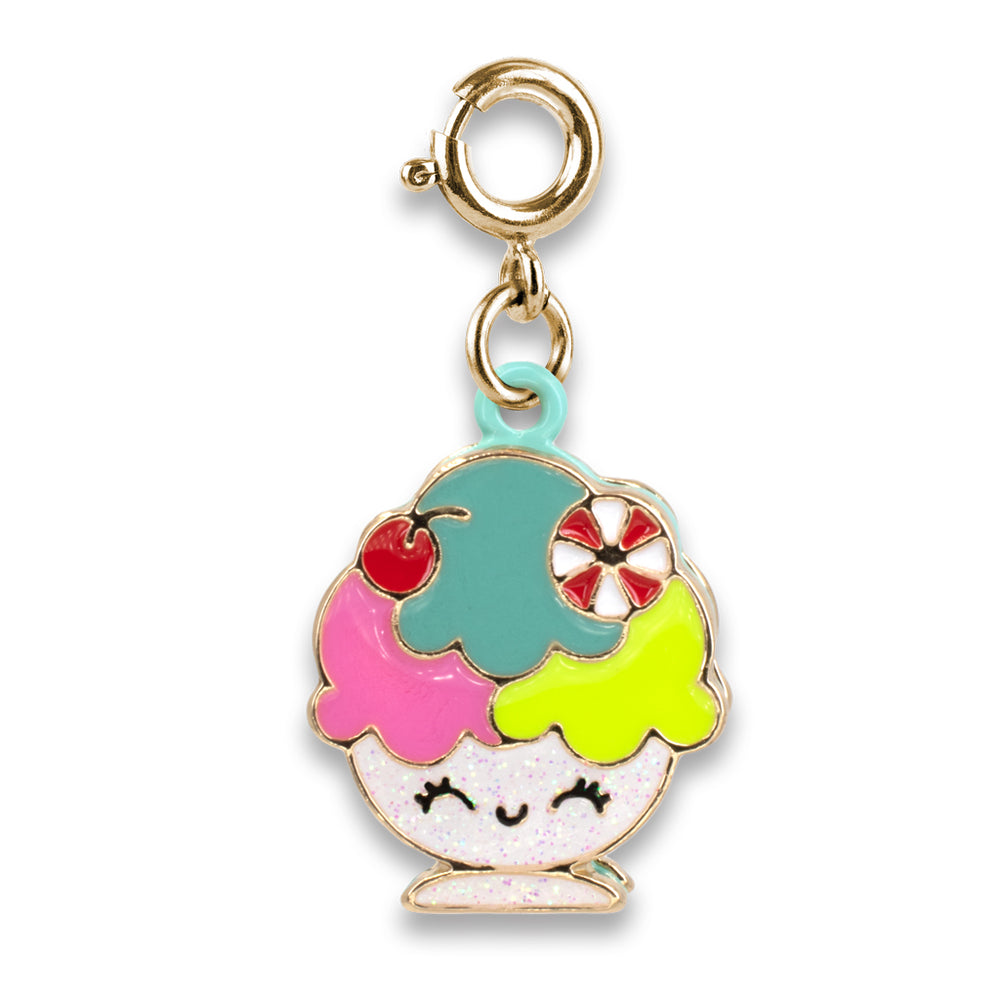 Gold Ice Cream Sundae Charm-charmit.com