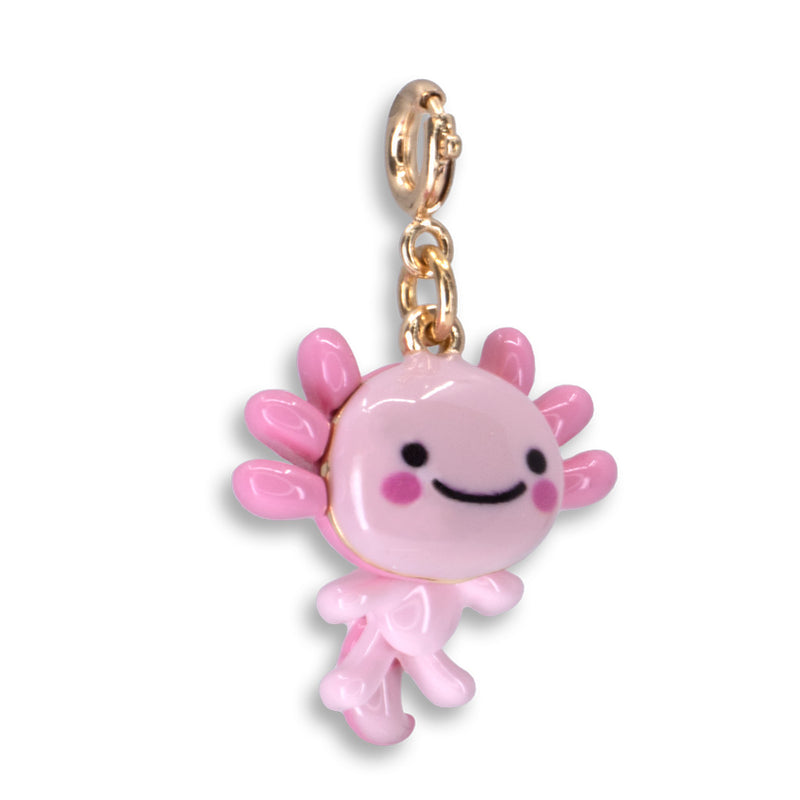 Gold Swivel Axolotl Charm - charmit.com