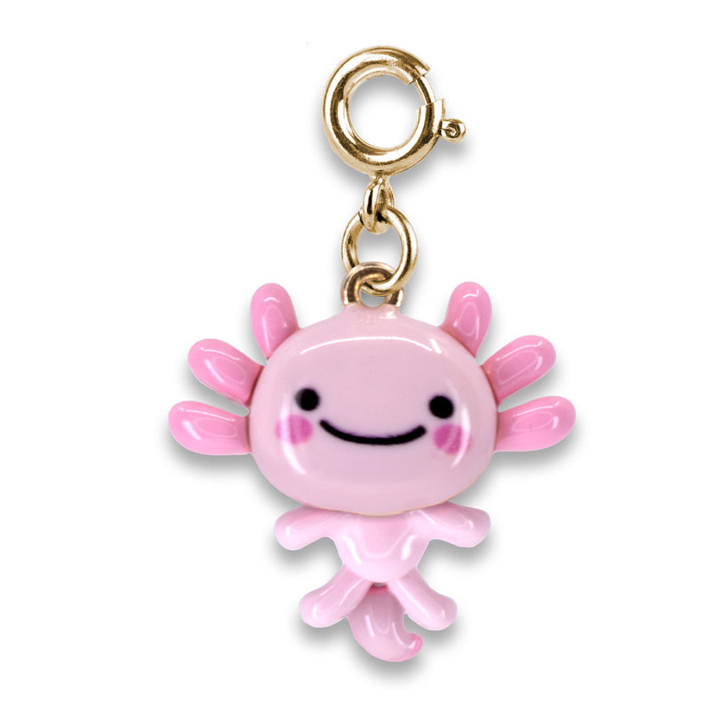 Gold Swivel Axolotl Charm - charmit.com