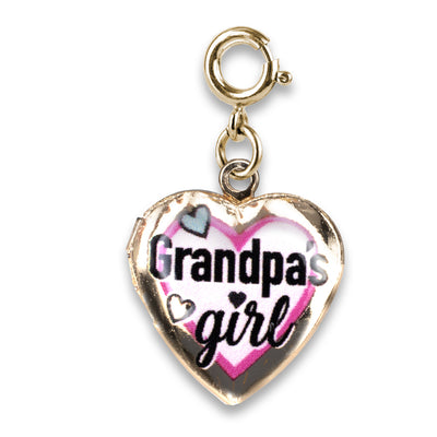 Gold Grandpas Girl Locket Charm - charmit.com