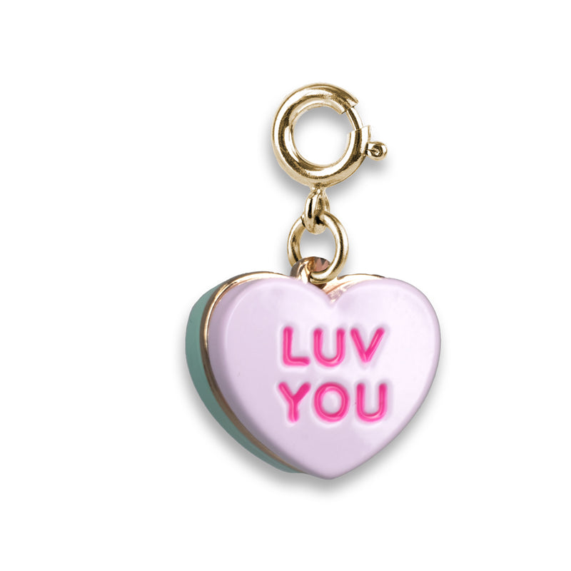 Gold Candy Heart Charm - charmit.com
