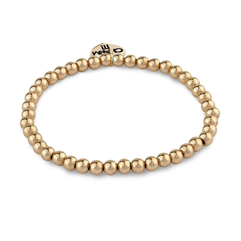 4mm Gold Bead Bracelet - shopcharm-it