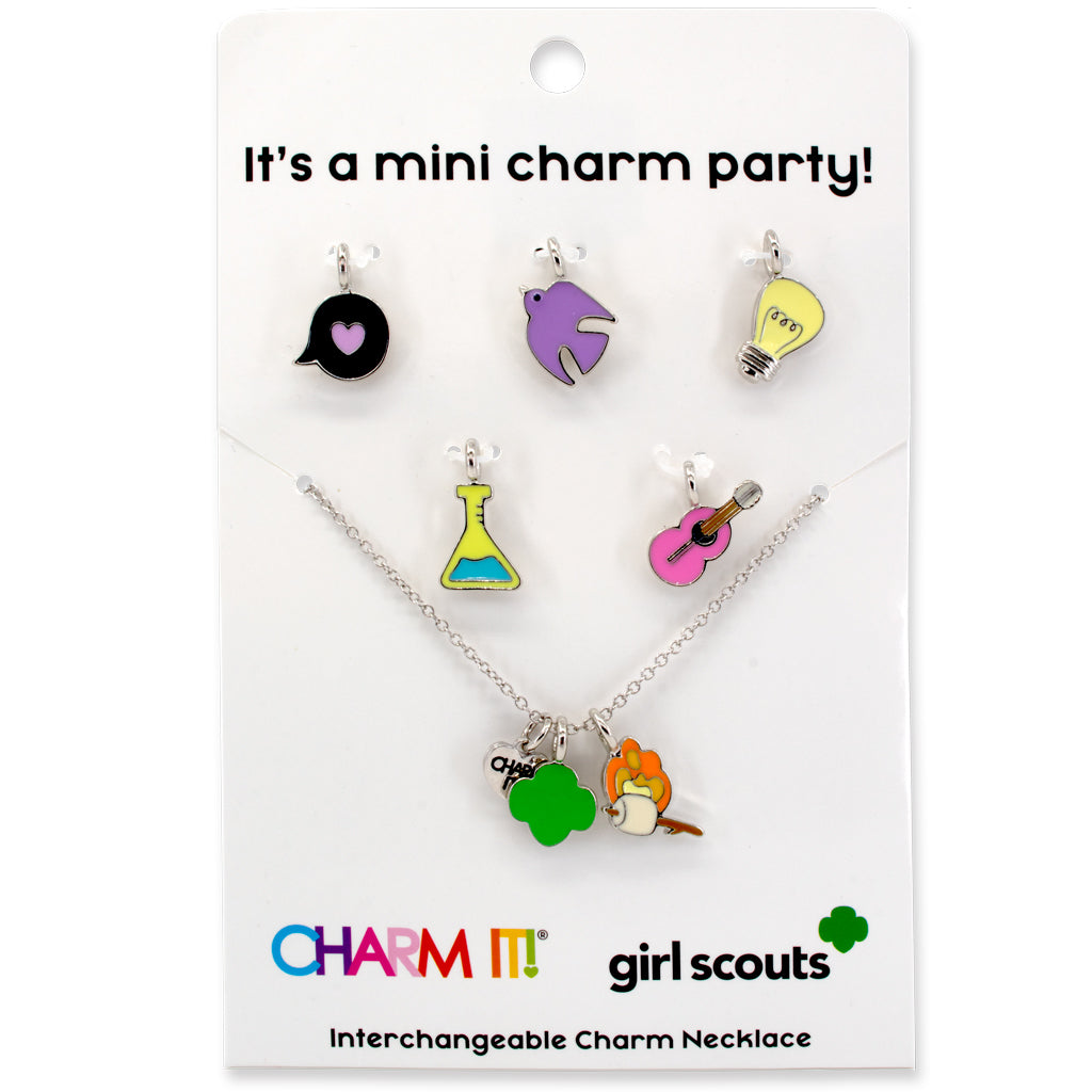 Interchangeable Rainbow Charm Necklace