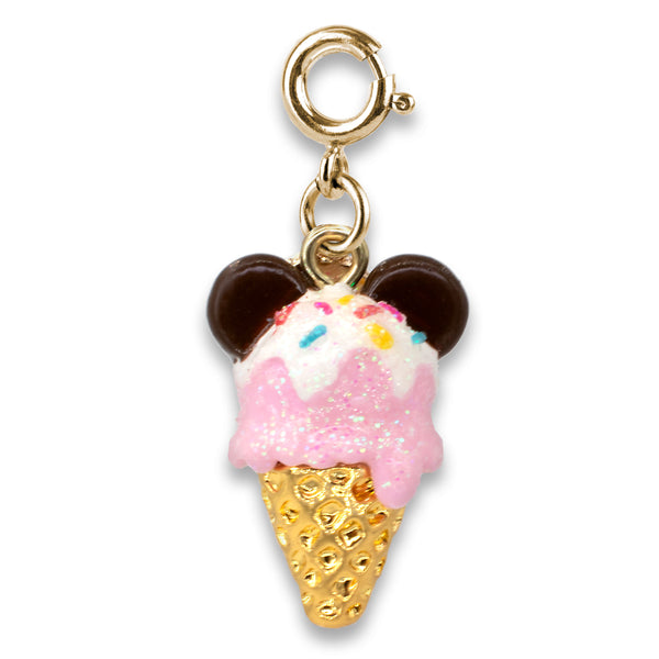 CHARM IT! Disney Charms - Gold Mickey Ice Cream Charm