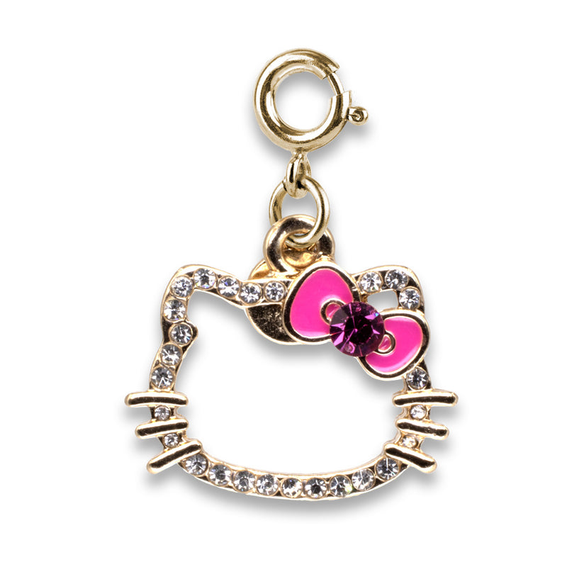 Gold Hello Kitty Silhouette Charm