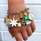 www.charmit.com - Girl Scout Gold Glitter Daisy Charm