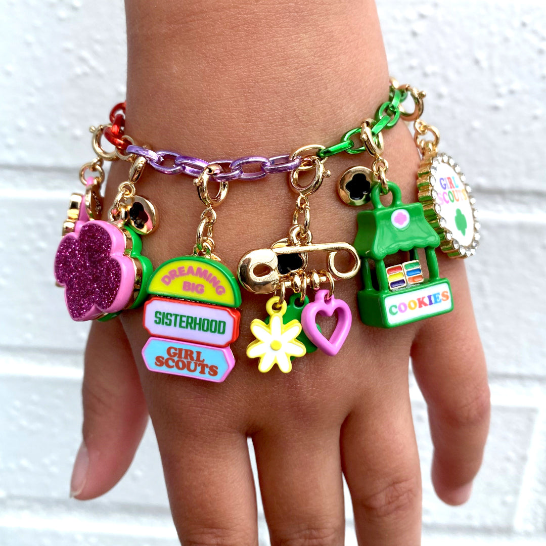 Girl Scout Gold Multi Chain Bracelet