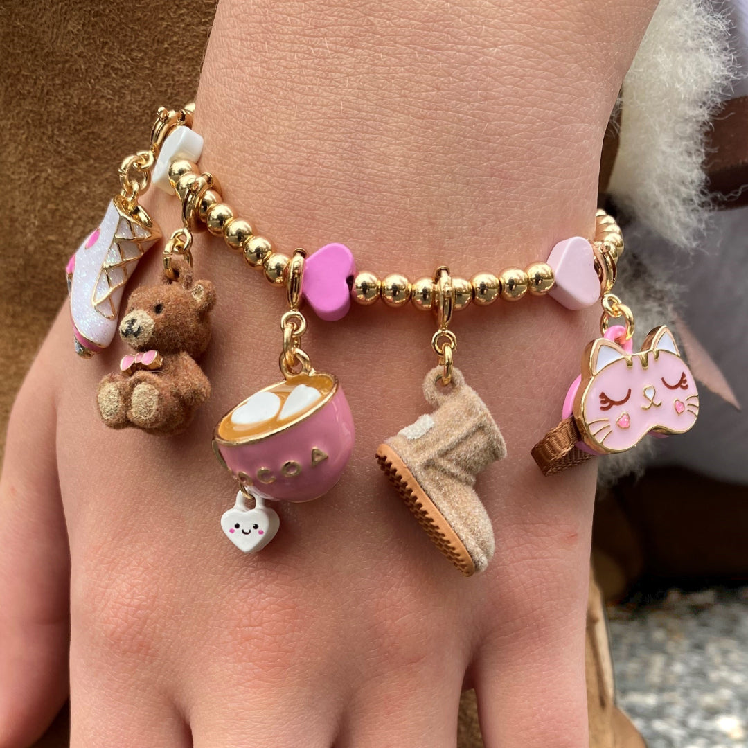 Shop Gold Furry Bootie Charm | CHARM IT! Shop Gold Furry Bootie Charm | CHARM IT!