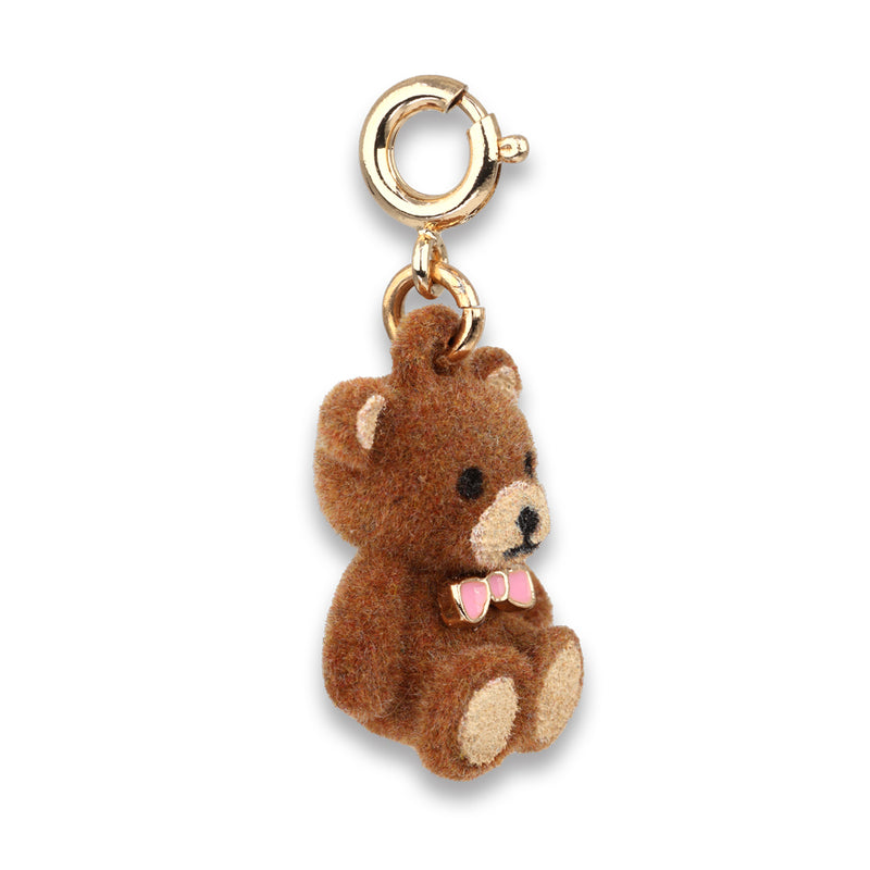 Gold Fuzzy Bear Charm - charmit.com