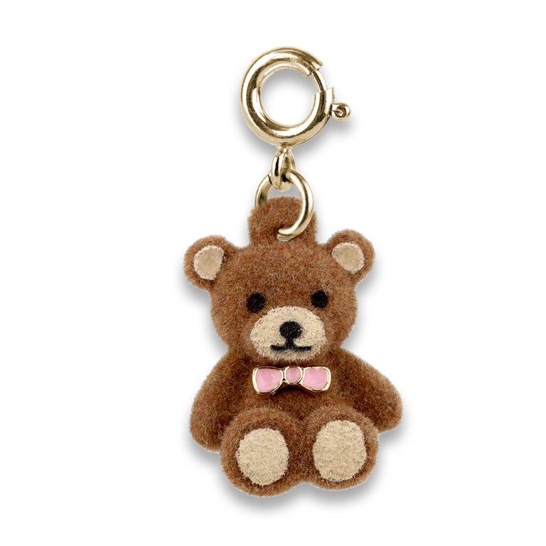 Gold Fuzzy Bear Charm - charmit.com