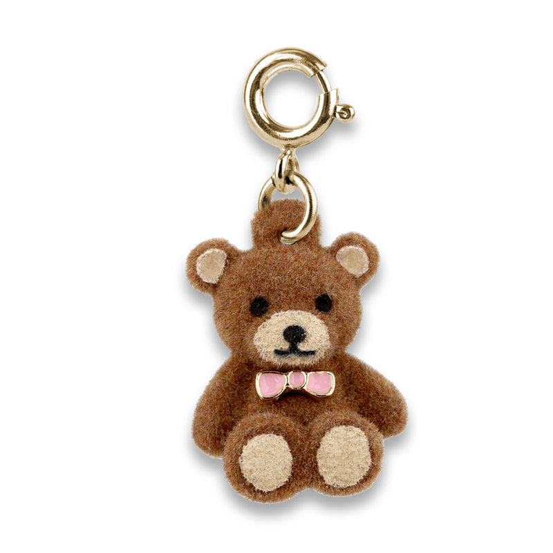 Gold Fuzzy Bear Charm - charmit.com
