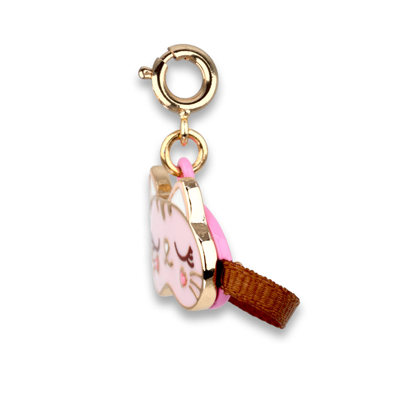 CHARM IT! Gold Sleep Mask Charm - 
 Side View charmit.com