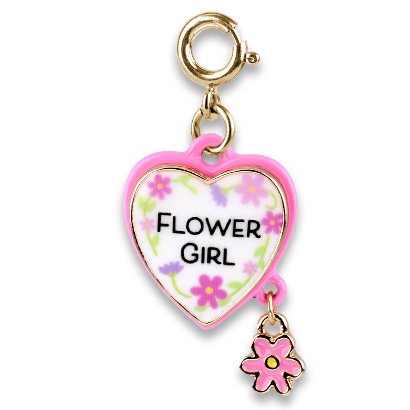 Gold Flower Girl Charm