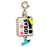 CHARM IT! Gold Bright Ideas Notebook Charm - charmit.com