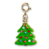 CHARM IT! Gold Sparkle Christmas Tree Charm - charmit.com