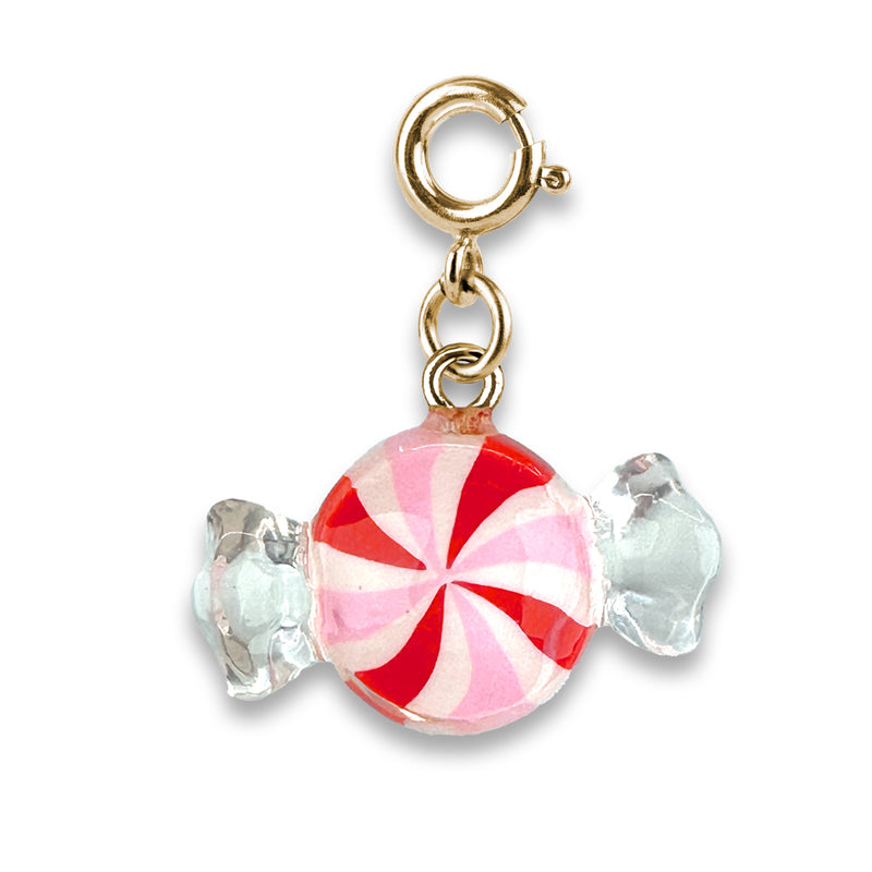 Gold Peppermint Candy Charm - charmit.com