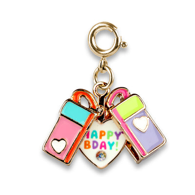 CHARM IT! Gold Surprise Inside B-Day Gift Charm - charmit.com