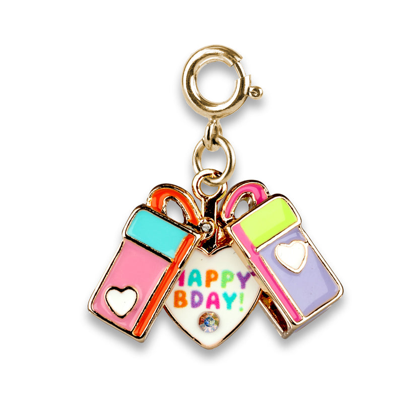 CHARM IT! Gold Surprise Inside B-Day Gift Charm - charmit.com