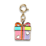 CHARM IT! Gold Surprise Inside B-Day Gift Charm opens and closes to a Happy B-day message - charmit.com
