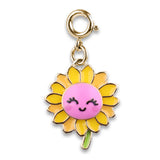 CHARM IT! Gold Sunflower Charm -charmit.com