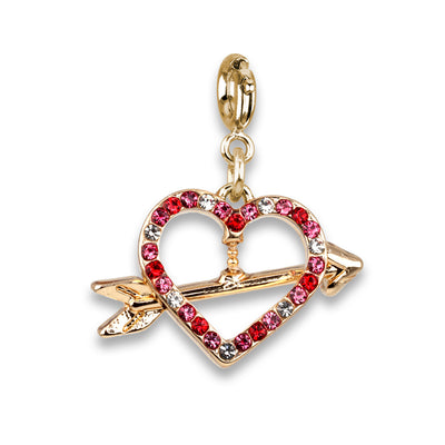 CHARM IT! Gold Heart Arrow Charm - charmit.com