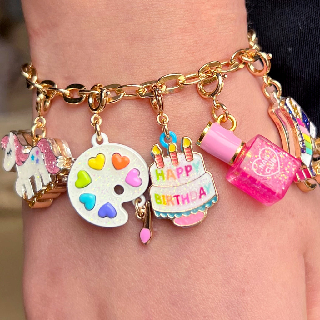 Gold Glitter Nail Polish Charm - charmit.com – CHARM IT!