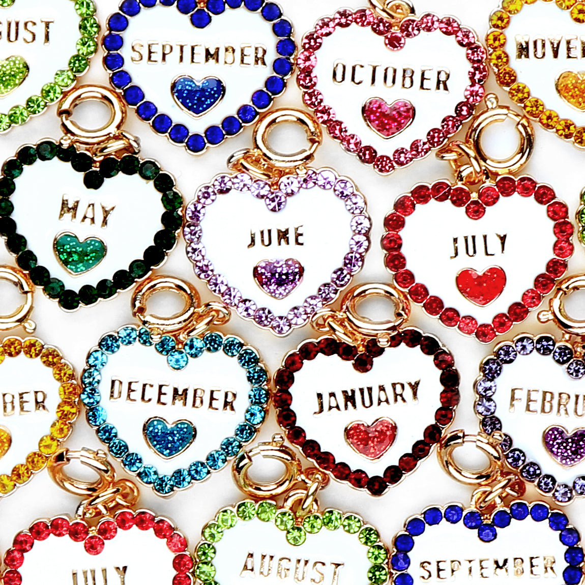 Gold Birthstone Charms