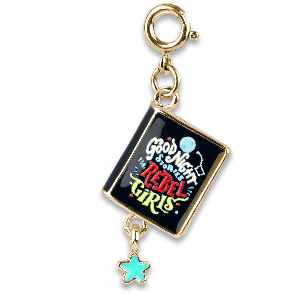 Gold Good Night Stories Rebel Girls Book Charm Gold Good Night Stories Rebel Girls Book Charm