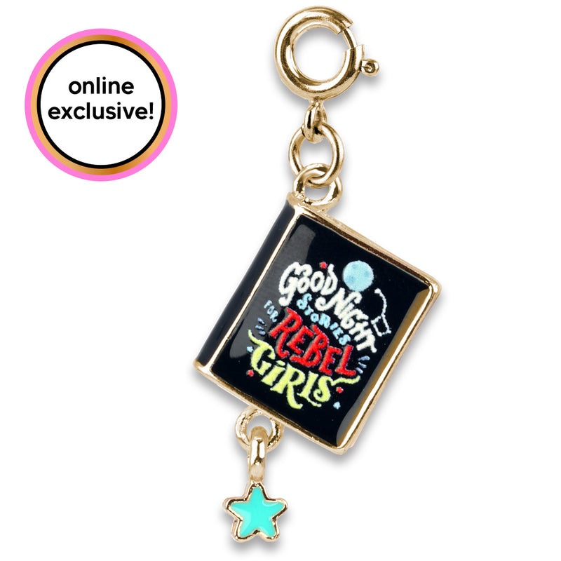 Gold Good Night Stories Rebel Girls Book Charm