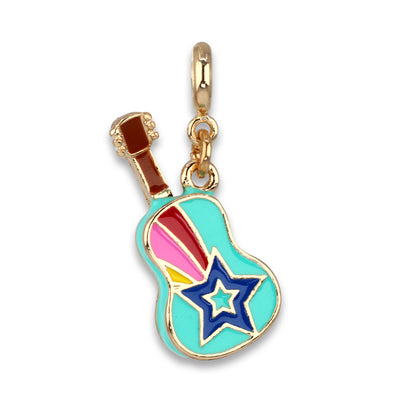 CHARM IT! Gold Rebel Girls Guitar Charm Back View Inspired by Taylor Swift - charmit.com