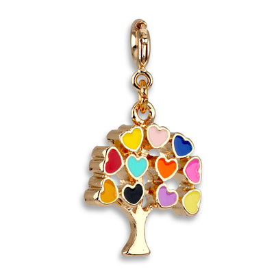 CHARM IT! Gold Rebel Girls Tree Charm Side View - charmit.com