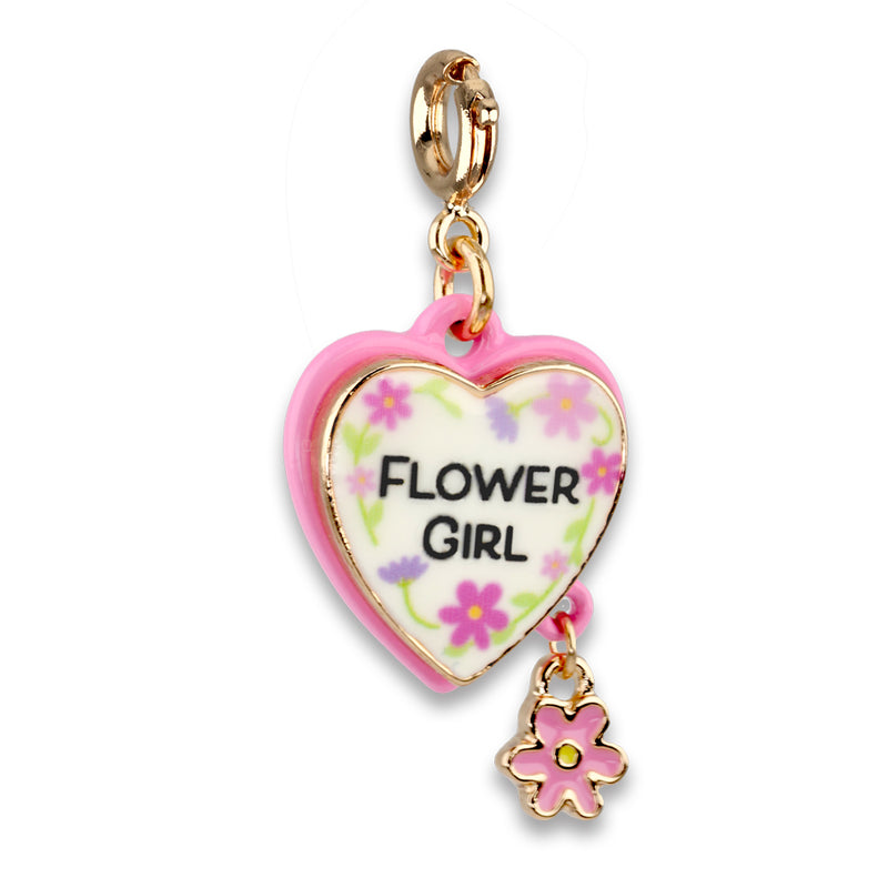 Gold Flower Girl Charm