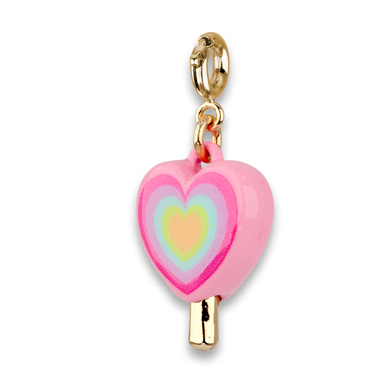 Gold Heart Lollipop Charm