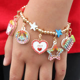 CHARM IT! Personalized July Birthday Girl Charm Bracelet - charmit.com