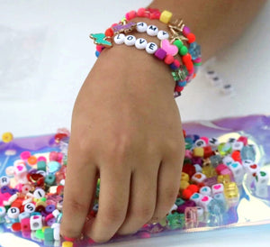 Personalised Rainbow Colours Bracelet Making Kit 